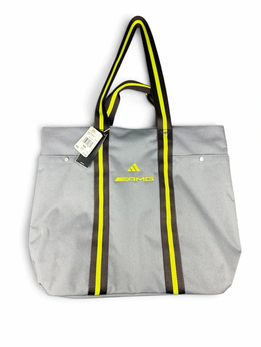 Adidas X Mercedes AMG Motorsports Tote Bag, Grey & Yellow * New With Tags